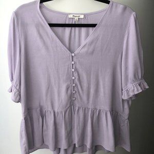 Lilac Puff Sleeve Blouse